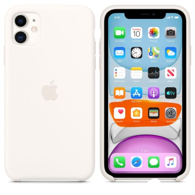 Apple iPhone 11 Silicone Case - White (MWVX2)