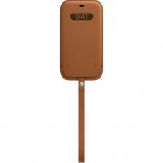 Apple iPhone 12 Pro Max Leather Sleeve with MagSafe - Saddle Brown (MHYG3)