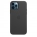 Apple iPhone 12 Pro Max Leather Case with MagSafe - Black (MHKM3)