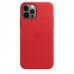 Apple iPhone 12 Pro Max Leather Case with MagSafe - (PRODUCT)RED (MHKJ3)
