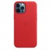 Apple iPhone 12 Pro Max Leather Case with MagSafe - (PRODUCT)RED (MHKJ3)