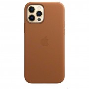 Apple iPhone 12 Pro Max Leather Case with MagSafe - Saddle Brown (MHKL3)