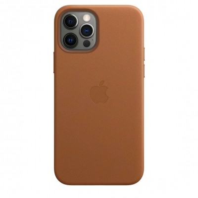 Apple iPhone 12 Pro Max Leather Case with MagSafe - Saddle Brown (MHKL3)