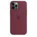 Apple iPhone 12 Pro Max Silicone Case with MagSafe - Plum (MHLA3)