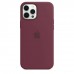 Apple iPhone 12 Pro Max Silicone Case with MagSafe - Plum (MHLA3)