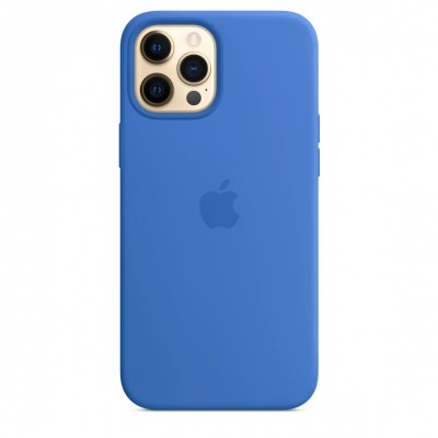 Apple iPhone 12 Pro Max Silicone Case with MagSafe - Capri Blue (MK043)