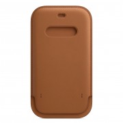 Apple iPhone 12 | 12 Pro Leather Sleeve with MagSafe - Saddle Brown (MHYC3)