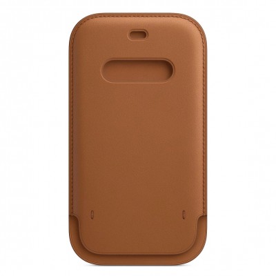 Apple iPhone 12 | 12 Pro Leather Sleeve with MagSafe - Saddle Brown (MHYC3)