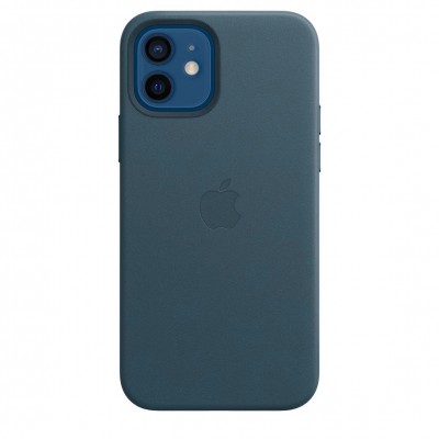 Apple iPhone 12, 12 Pro Leather Case with MagSafe - Baltic Blue (MHKE3)
