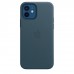 Apple iPhone 12, 12 Pro Leather Case with MagSafe - Baltic Blue (MHKE3)