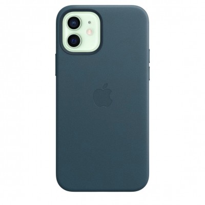Apple iPhone 12, 12 Pro Leather Case with MagSafe - Baltic Blue (MHKE3)