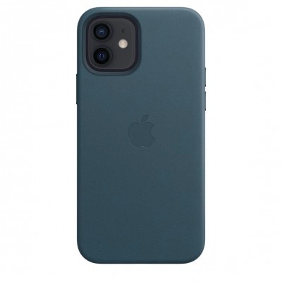 Apple iPhone 12, 12 Pro Leather Case with MagSafe - Baltic Blue (MHKE3)