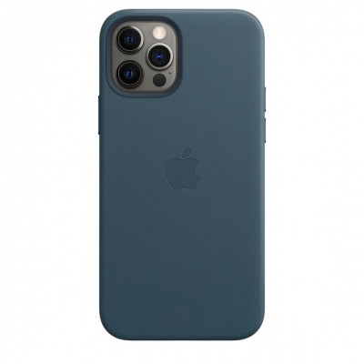 Apple iPhone 12, 12 Pro Leather Case with MagSafe - Baltic Blue (MHKE3)