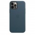Apple iPhone 12, 12 Pro Leather Case with MagSafe - Baltic Blue (MHKE3)