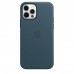 Apple iPhone 12, 12 Pro Leather Case with MagSafe - Baltic Blue (MHKE3)