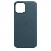 Apple iPhone 12, 12 Pro Leather Case with MagSafe - Baltic Blue (MHKE3)