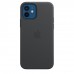 Apple iPhone 12, 12 Pro Leather Case with MagSafe - Black (MHKG3)