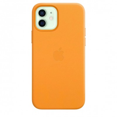 Apple iPhone 12, 12 Pro Leather Case with MagSafe - California Poppy (MHKC3)