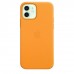 Apple iPhone 12, 12 Pro Leather Case with MagSafe - California Poppy (MHKC3)
