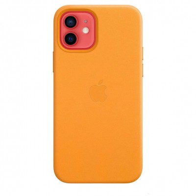 Apple iPhone 12, 12 Pro Leather Case with MagSafe - California Poppy (MHKC3)