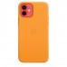 Apple iPhone 12, 12 Pro Leather Case with MagSafe - California Poppy (MHKC3)