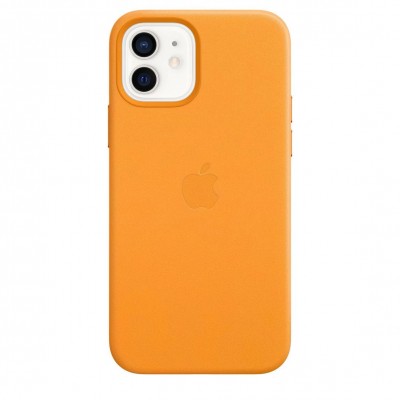 Apple iPhone 12, 12 Pro Leather Case with MagSafe - California Poppy (MHKC3)