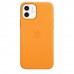 Apple iPhone 12, 12 Pro Leather Case with MagSafe - California Poppy (MHKC3)