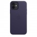 Apple iPhone 12, 12 Pro Leather Case with MagSafe - Deep Violet (MJYR3)