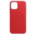 Apple iPhone 12, 12 Pro Leather Case with MagSafe - (PRODUCT)RED (MHKD3)