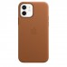 Apple iPhone 12, 12 Pro Leather Case with MagSafe - Saddle Brown (MHKF3)