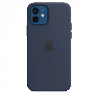 Apple iPhone 12 | 12 Pro Silicone Case with MagSafe - Deep Navy (MHL43)
