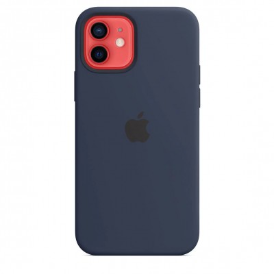 Apple iPhone 12 | 12 Pro Silicone Case with MagSafe - Deep Navy (MHL43)
