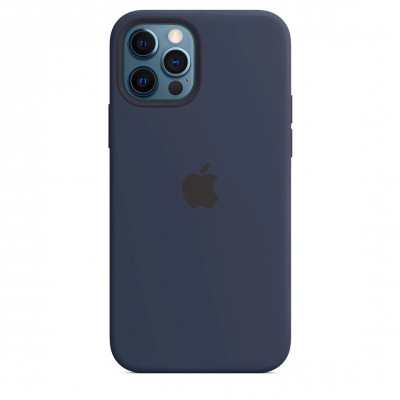 Apple iPhone 12 | 12 Pro Silicone Case with MagSafe - Deep Navy (MHL43)