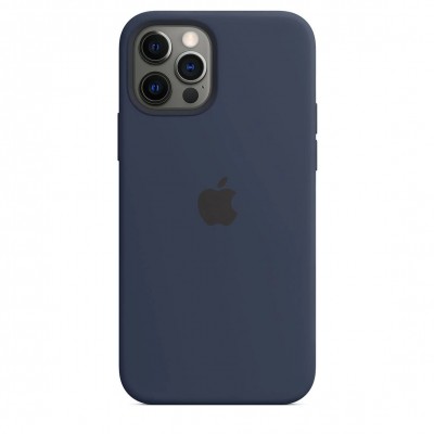 Apple iPhone 12 | 12 Pro Silicone Case with MagSafe - Deep Navy (MHL43)