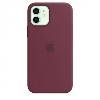 Apple iPhone 12 | 12 Pro Silicone Case з MagSafe - Plum (MHL23)