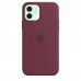 Apple iPhone 12 | 12 Pro Silicone Case з MagSafe - Plum (MHL23)