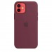 Apple iPhone 12 | 12 Pro Silicone Case з MagSafe - Plum (MHL23)