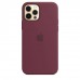 Apple iPhone 12 | 12 Pro Silicone Case з MagSafe - Plum (MHL23)