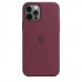 Apple iPhone 12 | 12 Pro Silicone Case з MagSafe - Plum (MHL23)