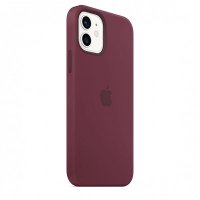 Apple iPhone 12 | 12 Pro Silicone Case з MagSafe - Plum (MHL23)