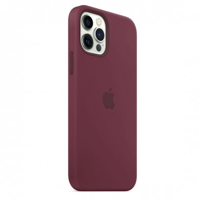 Apple iPhone 12 | 12 Pro Silicone Case з MagSafe - Plum (MHL23)