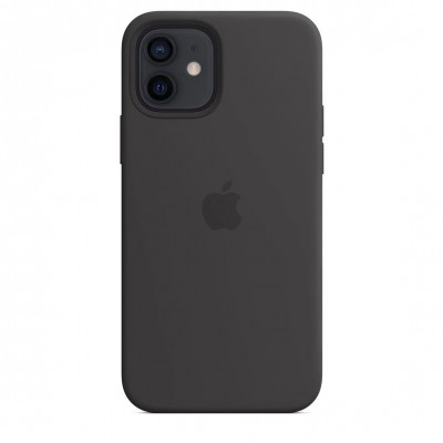 Apple iPhone 12 | 12 Pro Silicone Case with MagSafe - Black (MHL73)