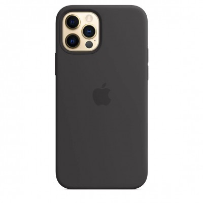 Apple iPhone 12 | 12 Pro Silicone Case with MagSafe - Black (MHL73)