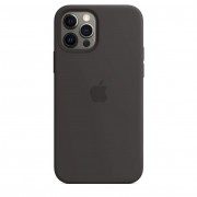 Apple iPhone 12 | 12 Pro Silicone Case with MagSafe - Black (MHL73)