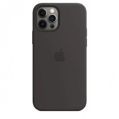 Apple iPhone 12 | 12 Pro Silicone Case with MagSafe - Black (MHL73)