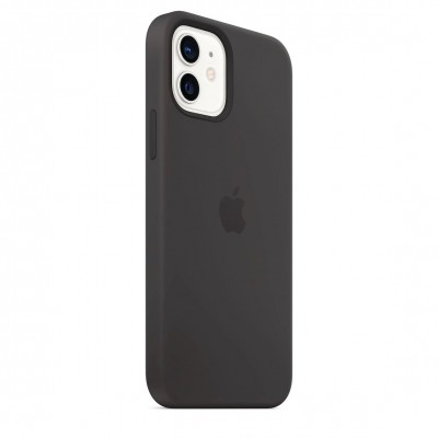 Apple iPhone 12 | 12 Pro Silicone Case with MagSafe - Black (MHL73)