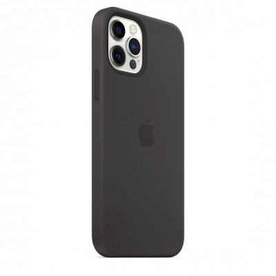 Apple iPhone 12 | 12 Pro Silicone Case with MagSafe - Black (MHL73)
