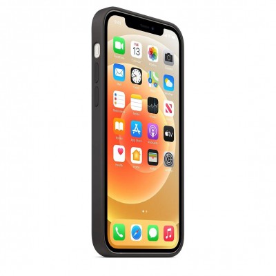 Apple iPhone 12 | 12 Pro Silicone Case with MagSafe - Black (MHL73)