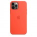 Apple iPhone 12 | 12 Pro Silicone Case з MagSafe - Electric Orange (MKTR3)