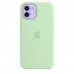 Apple iPhone 12 | 12 Pro Silicone Case з MagSafe - Pistachio (MK003)